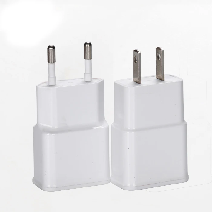 EU US Plug Dual USB Ports Mobile Phone Charger DC 5V 2A Outp
