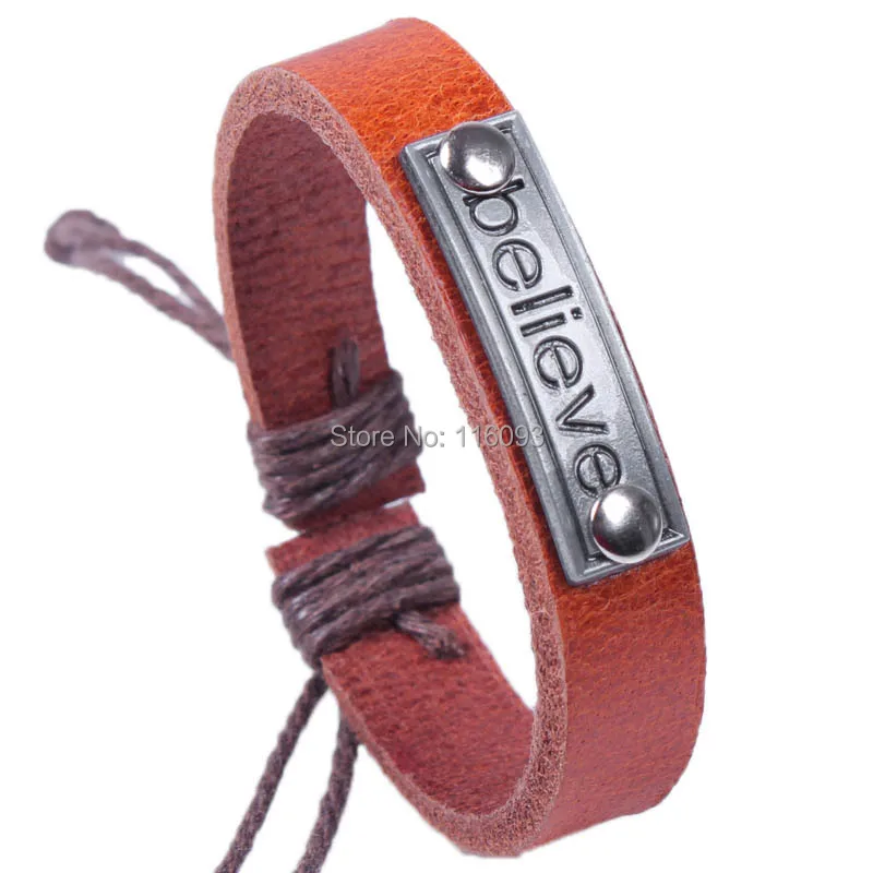 Вдохновляющий браслет с дизайном клиента верный из пеньковой веревки|bracelet