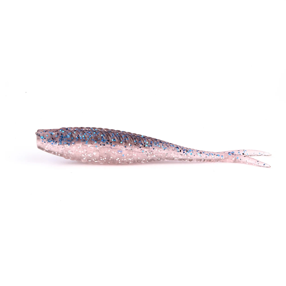 Walk Fish 6 шт. 70 мм/1 8 г двуххвостая мягкая приманка червь искусственные приманки для