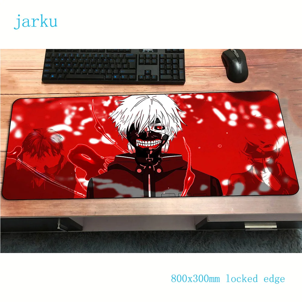 Коврик для мыши tokyo ghoul 800x300x3 мм игровой коврик с большой клавиатурой мальчика