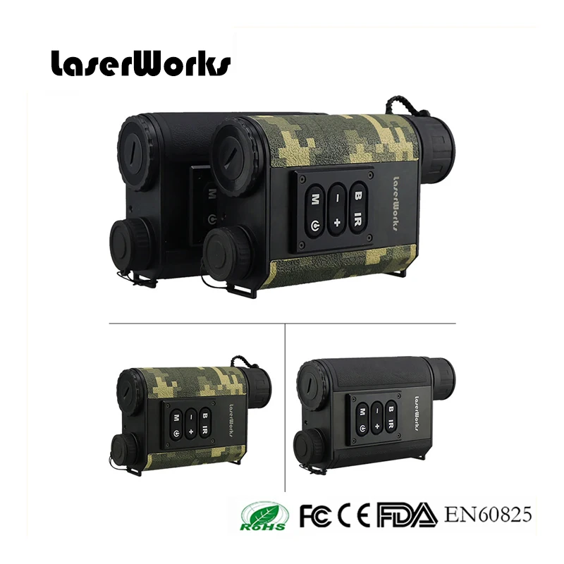 LaserWorks New Updated 6X 32mm Night Vision Rangefinder IR vision digital | Спорт и развлечения