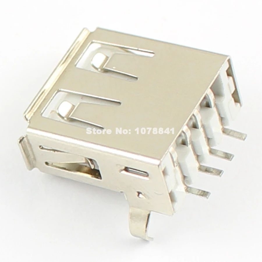 100 шт за лот USB A 4 Pin гнездовой разъем SMT под прямым углом &quotсделай сам&quot|4 pin female|4
