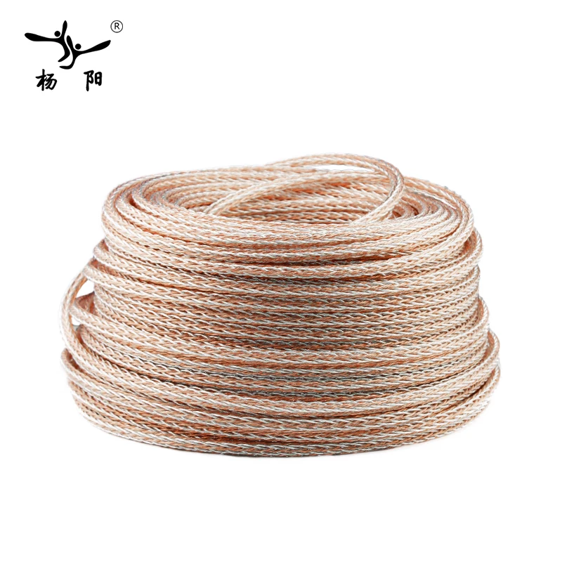 YYAUDIO Hi Fi аудио 8AC кабель динамика 7N OCC и посеребренный динамика|occ speakers cables|7n occspeaker