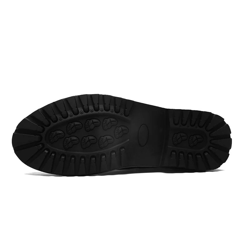 NINYOO Autumn Outdoor Men's Work Shoes Genuine Leather Casual Wearproof 45 46 Rubber Platform Man Big Size 47 48 49 50 | Обувь