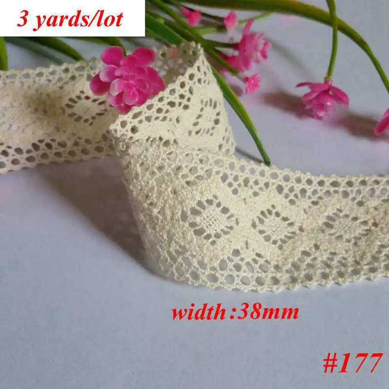 2-5 Yards/pack Cotton Lace Ribbon DIY Trim Fabric Handmade Accessories for Craft | Дом и сад