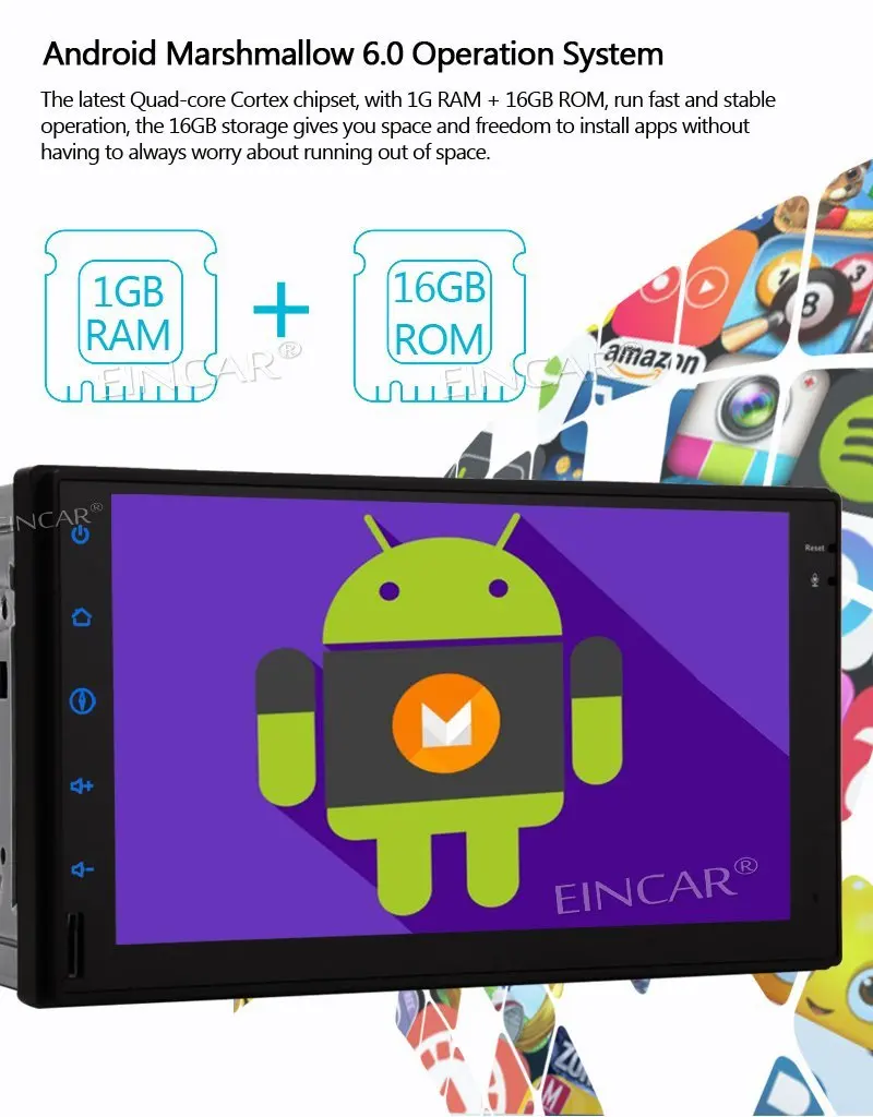 Беспроводная камера заднего вида + Android 6 0 Автомобильная стерео gps 2Din навигация 7