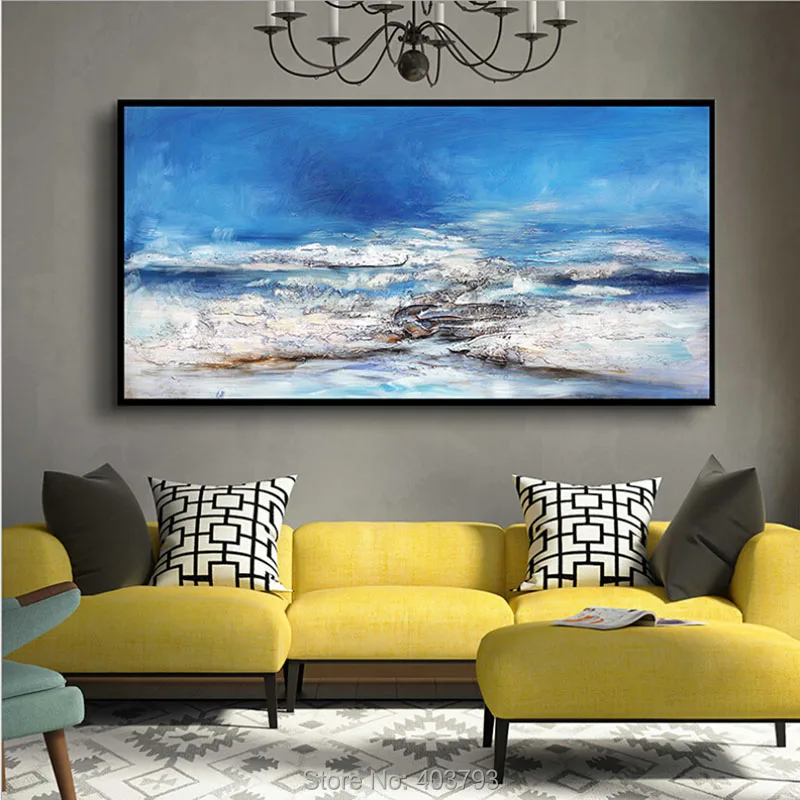 

Ручная роспись, Современный абстрактный пейзаж, картина маслом на холсте, настенные красивые декоративные картины, домашний декор