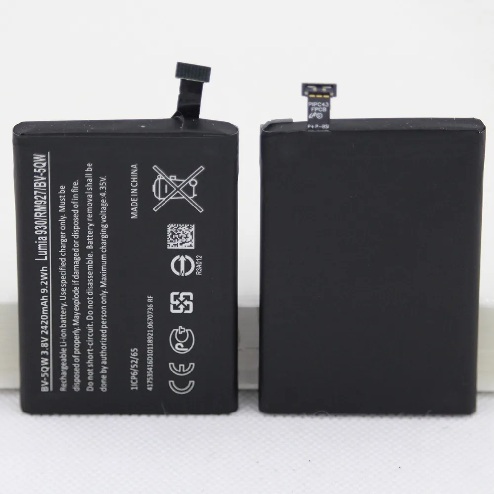 10 шт./лот BV-5QW аккумулятор для мобильного телефона Nokia lumia 930 BV5QW 2420 мАч мобильный