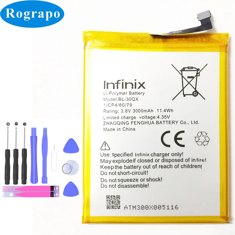 Сменный аккумулятор для телефона Infinix Hot S X521 X 521 3 8 В 3000 мА · ч батарея батареи BL 30QX