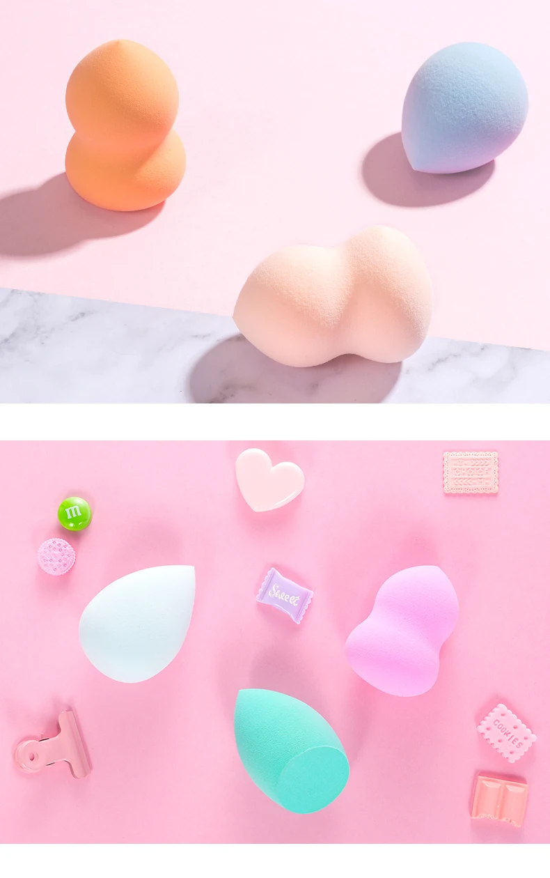 5Pcs Makeup Sponge Professional Cosmetic Puff Set For Foundation Concealer Cream Make Up Blender Soft Water Sponge Wholesale