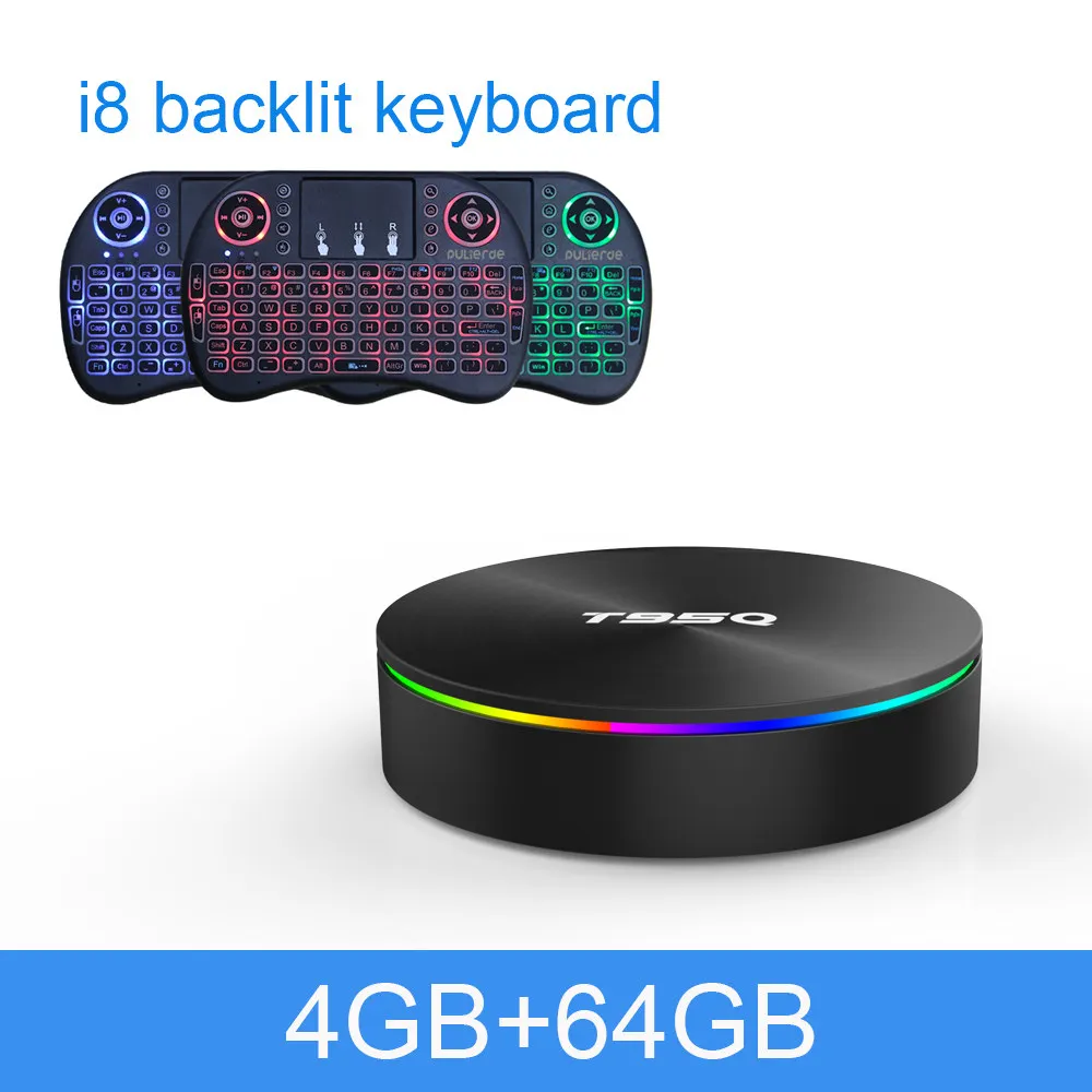 4GB64GBi8 PULIERDE T95Q Amlogic S905X2 4 Гб 64 Гб Смарт Android 9,0 ТВ коробка Bluetooth 4,0 H2.65 4K 2,4 ГГц/5 ГГц wifi ТВ-приставка медиаплеер - Цвет: 4GB64GBi8