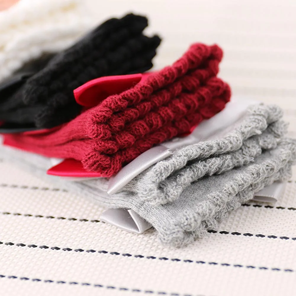 Носки детские носки принцессы с бантом гольфы для маленьких девочек большим