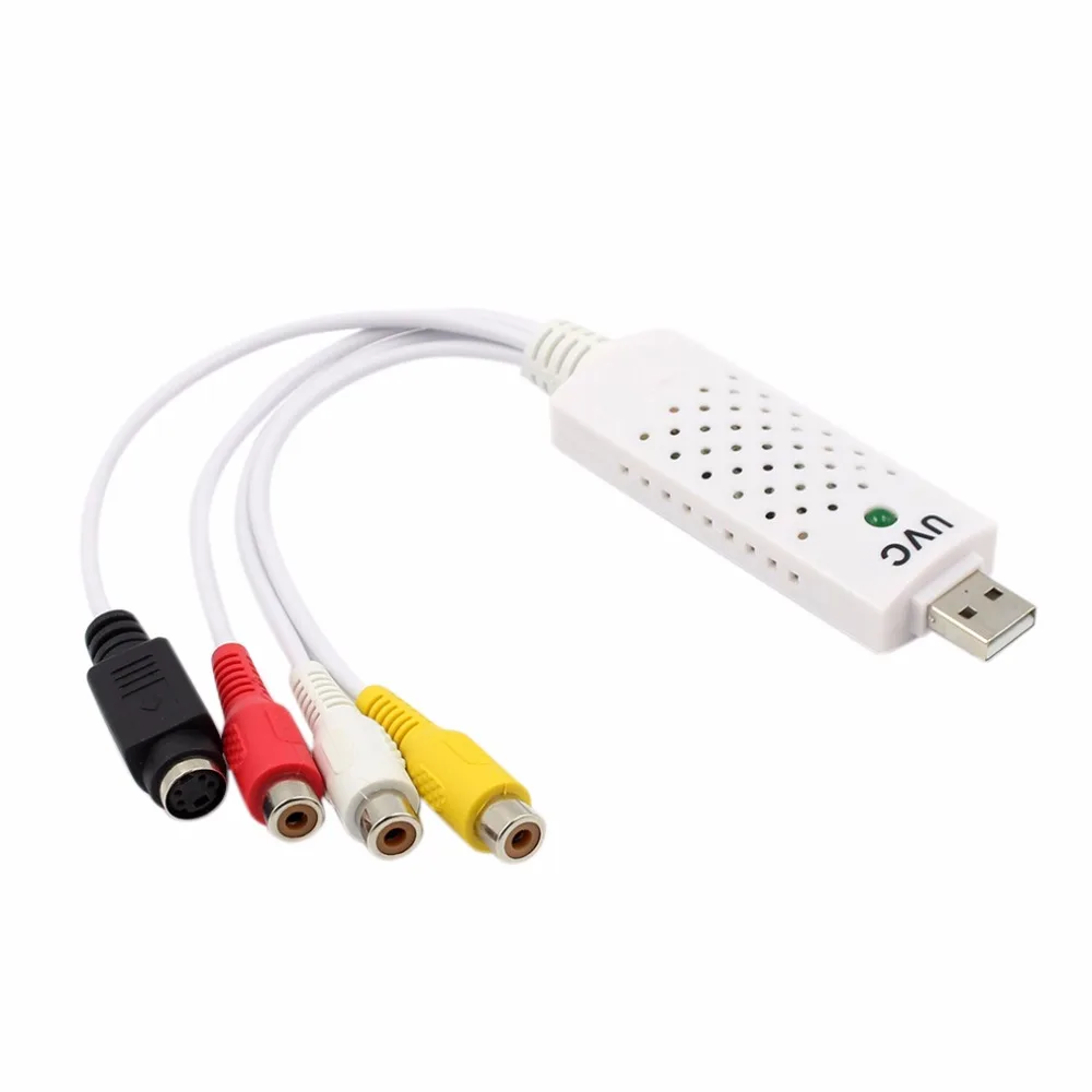 kebidu USB2.0 Video TV Tuner DVD Audio Capture Card Conver Adapter One USB 4 Plug for Computer | Электроника
