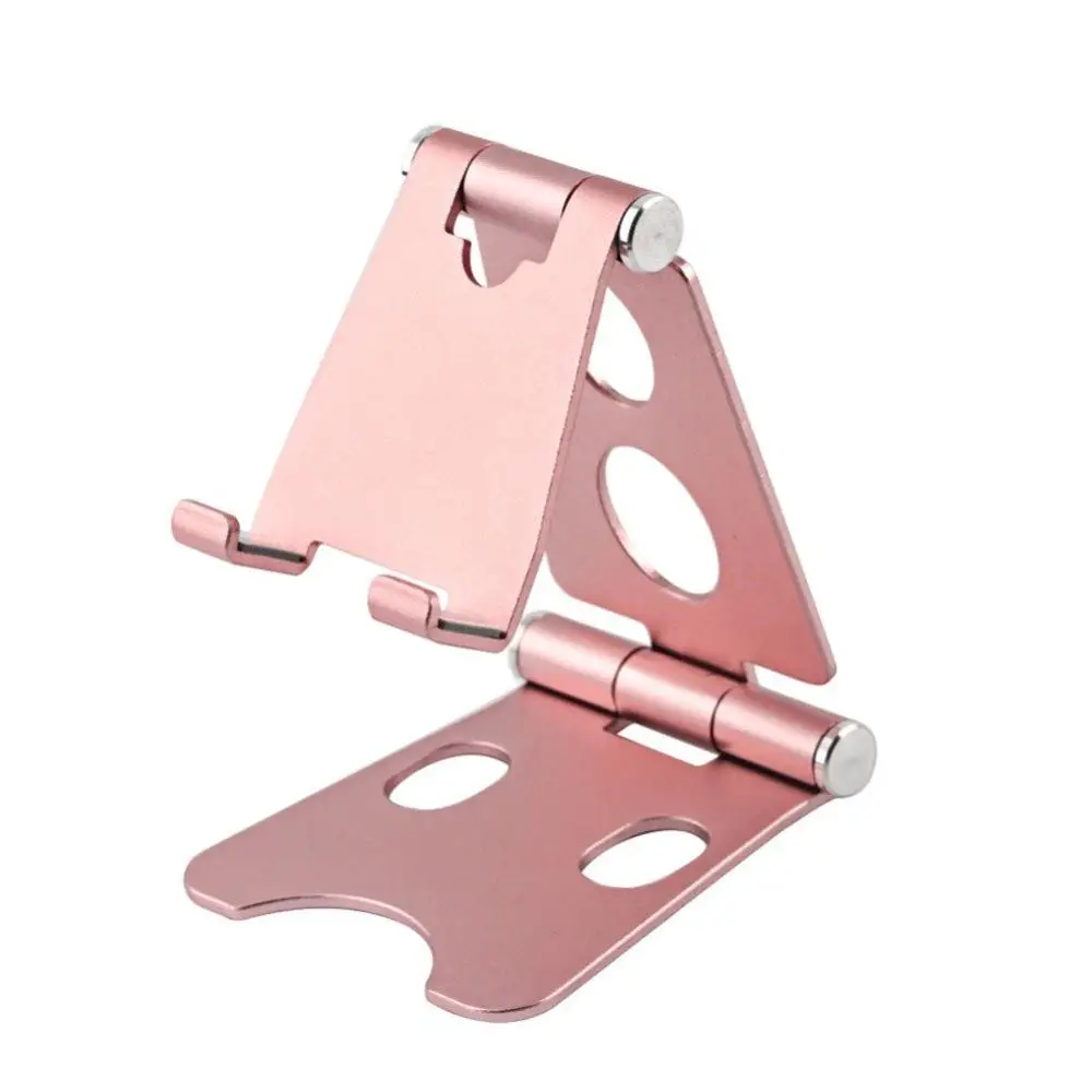 Rose Gold Tongdaytech настольная подставка для мобильного телефона, алюминиевый держатель, складная Мини-подставка для телефона Tutucu для Iphone, планшета, смартфона - Цвет: Rose Gold
