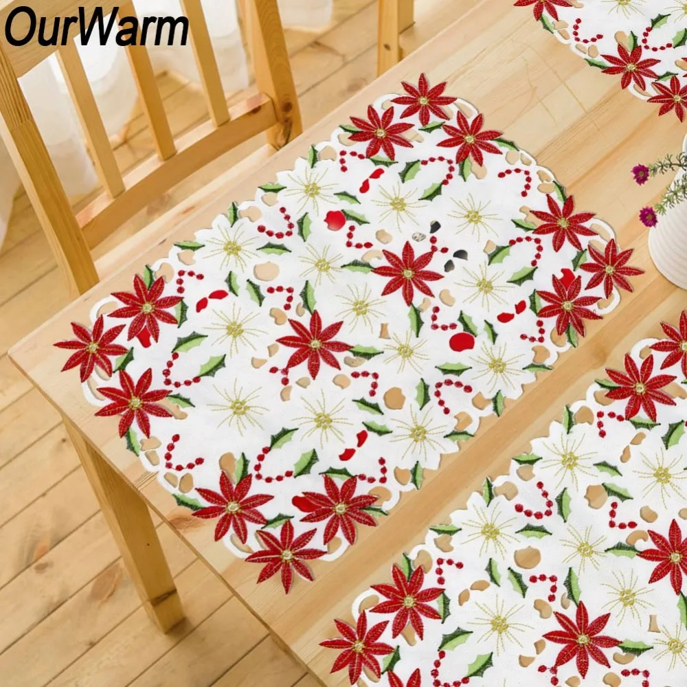 OurWarm 2 шт. новогодние и рождественские настольные украшения для дома 11x17 дюймов
