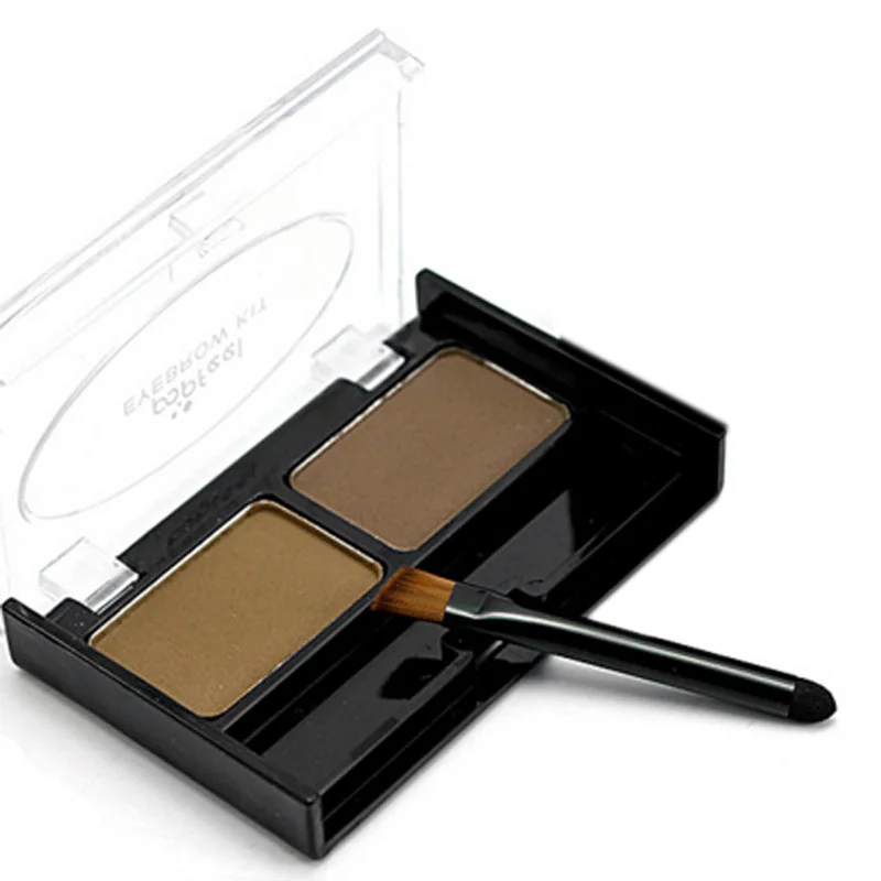 2 цвета смешанный натуральный порошок для бровей усилитель тени макияжа век с