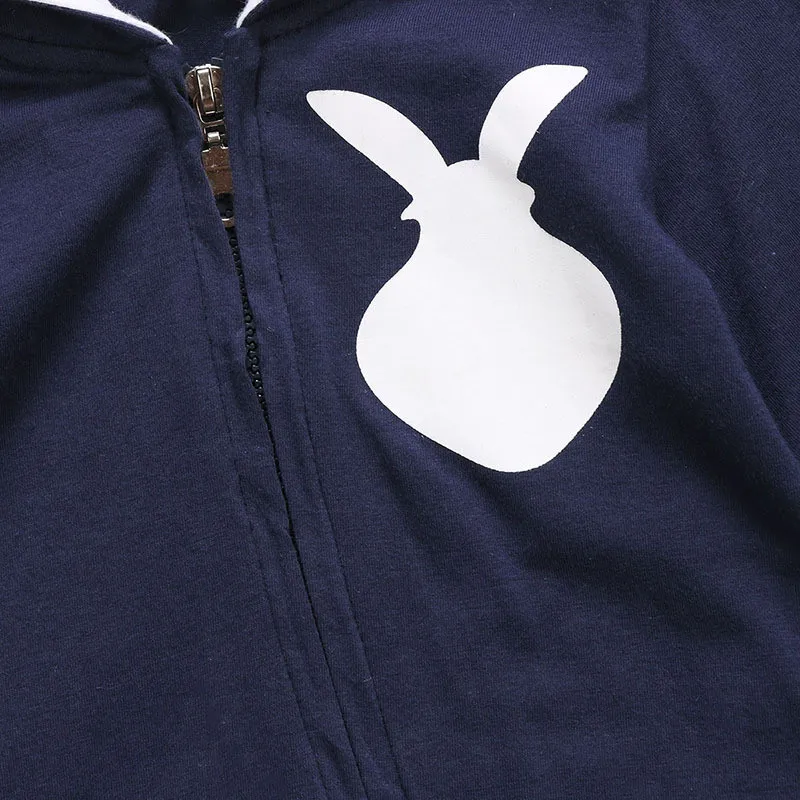 Baby Boys Jumpsuit Spring Long Sleeve Rabbit Ear Cotton Romper Newborn Baby Girls Clothes Easter Bunny Body Suits D1202