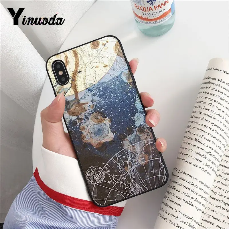 Yinuoda космическая Луна астронавт Новинка чехол для телефона Fundas iPhone 8 7 6 6S Plus X XS MAX 5