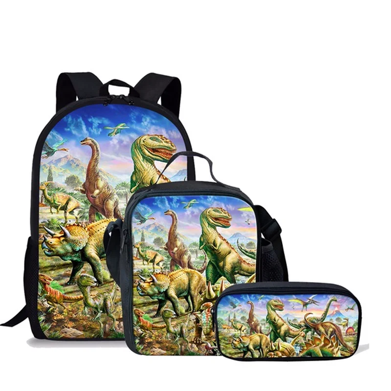 Новинка 2019 детский школьный рюкзак с принтом динозавра лучший подарок