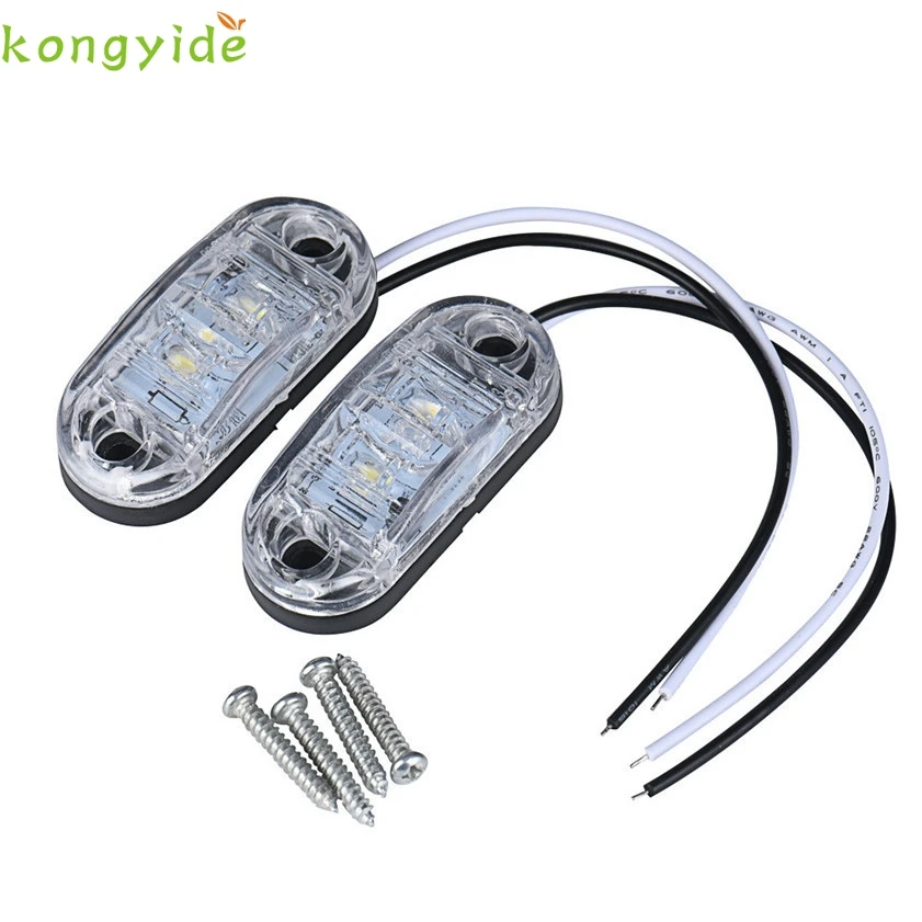 2x12 v/24 v буксирный грузовик боковой габаритный фонарь светодиодный подводная лампа автомобильные аксессуары