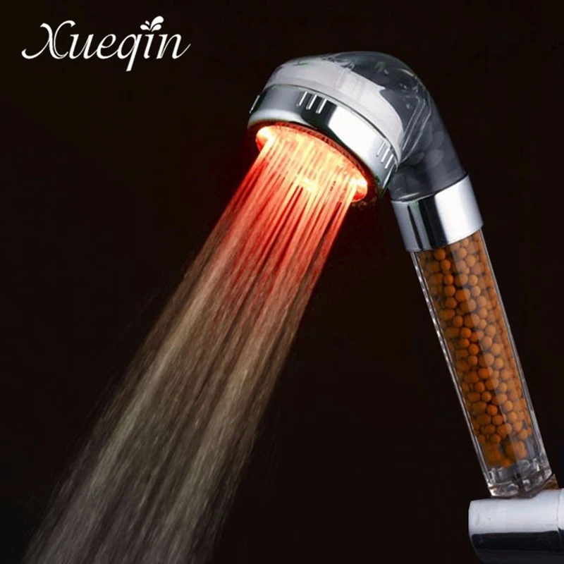 Цветной СВЕТОДИОДНЫЙ светильник Xueqin для ванной водосберегающая анионная SPA