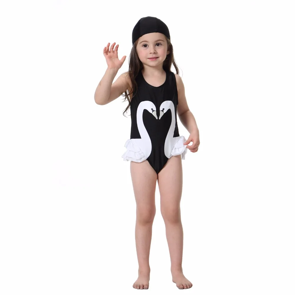 Summer Children Kids Baby Girls Bikini One-piece Sleeveless Cute Print Swimwear Infant Beachwear Swimsuit Bebes Swimming |