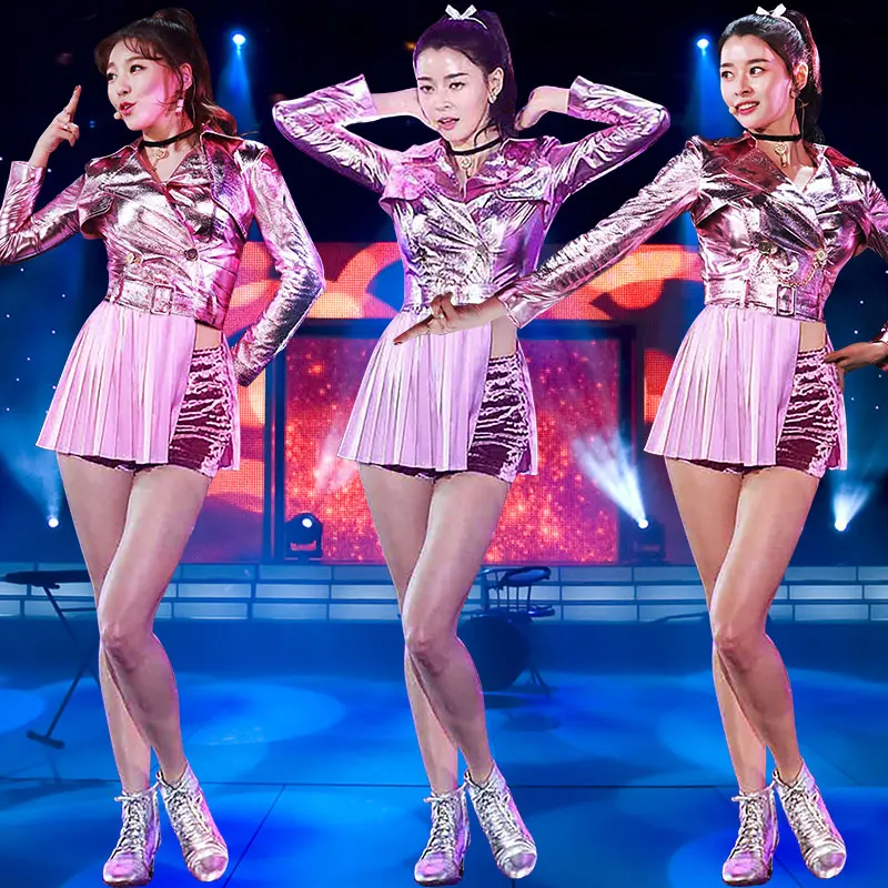 Новый джазовый танцевальный костюм блестящий с блестками для взрослых женщин
