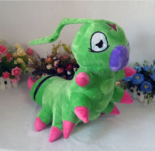 Цифровой Монстры Digimon Кен ichijouj wormmon Косплэй игрушки зеленый плюшевый и мягкие