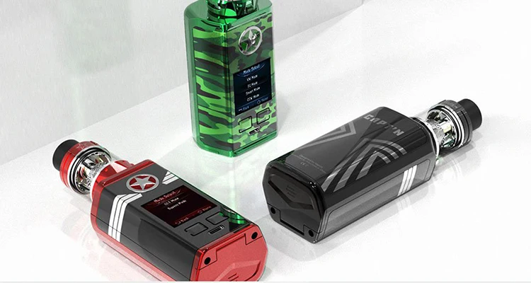 Набор Vaptio Captn TC 220 Вт с баком для парагоната 8 мл/2 мл и цветным 1 3-дюймовым tft экраном