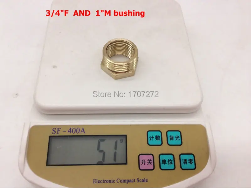 2 шт. 1 &quotMale 3/4&quot Female Inch BSP Длина втулки 19 5 мм латунный Соединительный соединитель