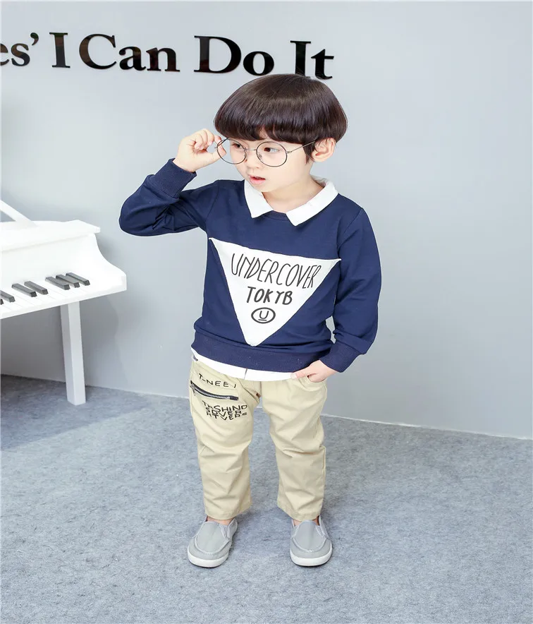 Комплекты одежды для мальчиков BibiCola весенне-осенний модный наряд-Униформа