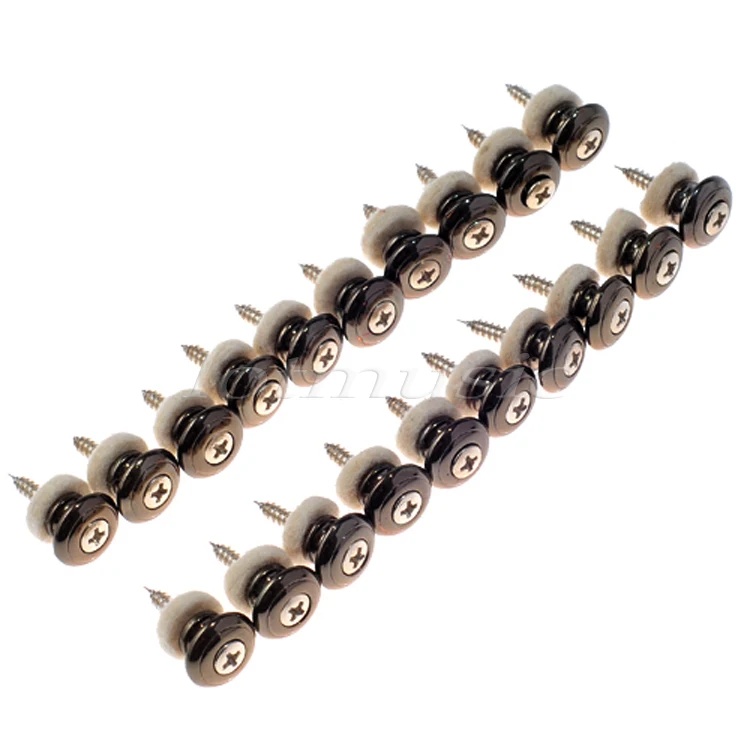 Ремешок гитары с кнопкой замок Pin золотой хром черный 20 шт для акустической