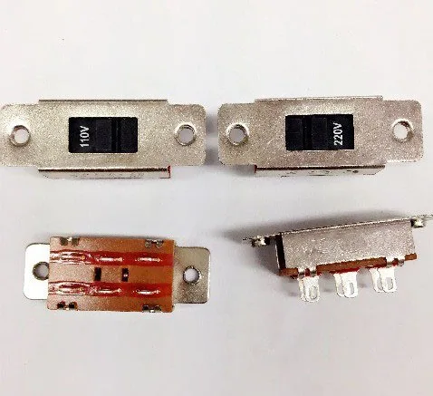 10 шт. SS-22K15 пайки 6 Pin 2 положения DPDT 2P2T селектор напряжения Выберите Переключатель