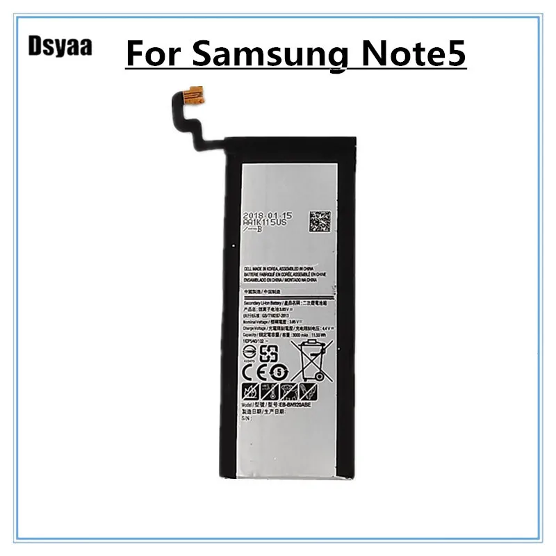 Мобильный телефон батарея EB BN920ABA BN920ABE для Samsung GALAXY Note 5 N9200 N920t N920c Note5 SM N9208 N920P