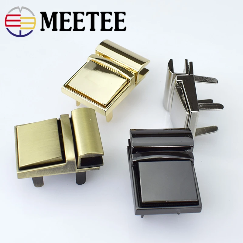 2шт Meetee сумки Поворотные аксессуары для замков металлическая закрутка