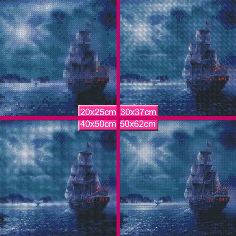 Meian 5D, сделай сам, алмазная живопись, пейзаж, море, алмазная вышивка, 3D, вышивка крестом, рукоделие, Алмазная мозаика, домашний декор, рождественский подарок