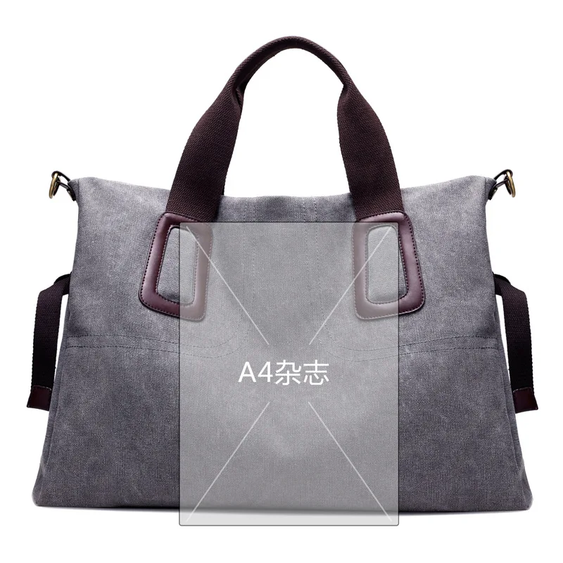 Холщовая вместительная сумка мессенджер для женщин дамские сумочки на ремне