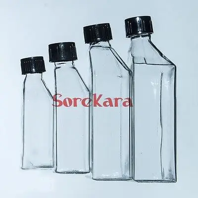 

150ml Cell Tissue Glass Culture Flask With Bevel Screw cap Angled Neck