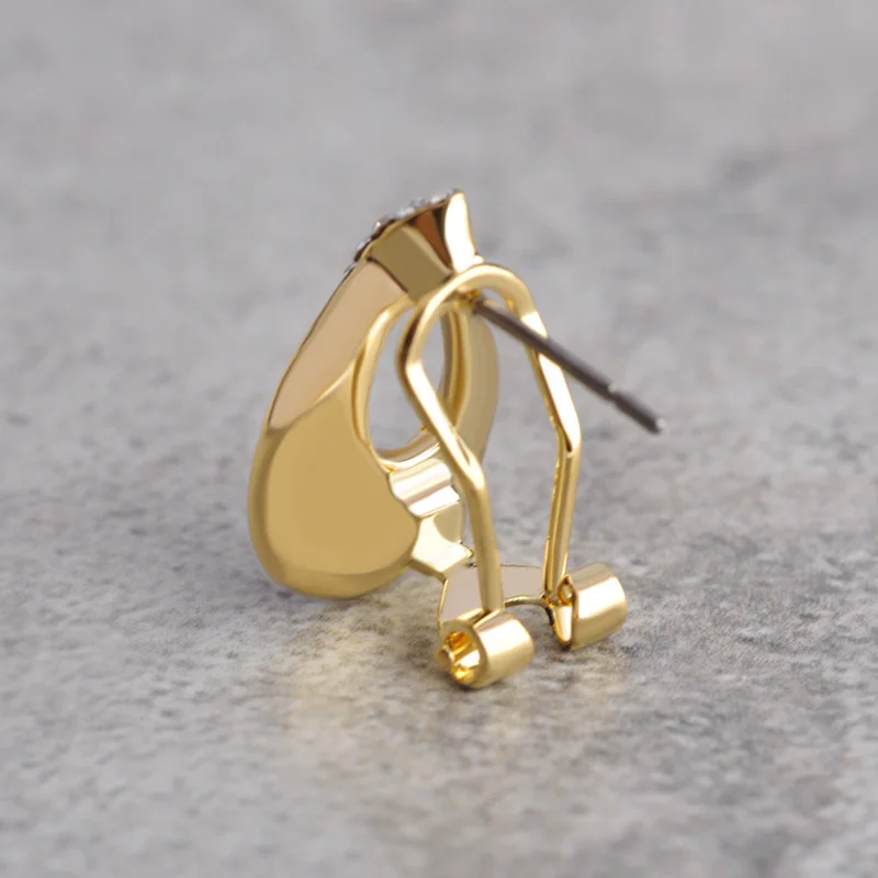 Женские серьги с эмалью 7 цветов ювелирное изделие золотого цвета Кристальные