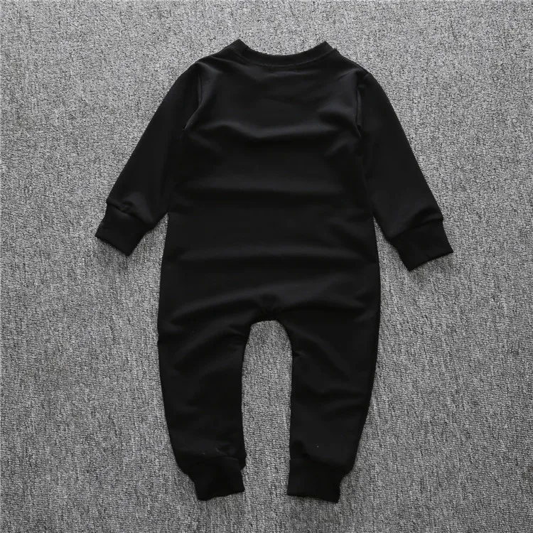 Fashion Autumn Cotton Baby Boys Clothes Romper baby One Piece Gold Cross Jumpsuit Black Kids Clothing | Детская одежда и обувь