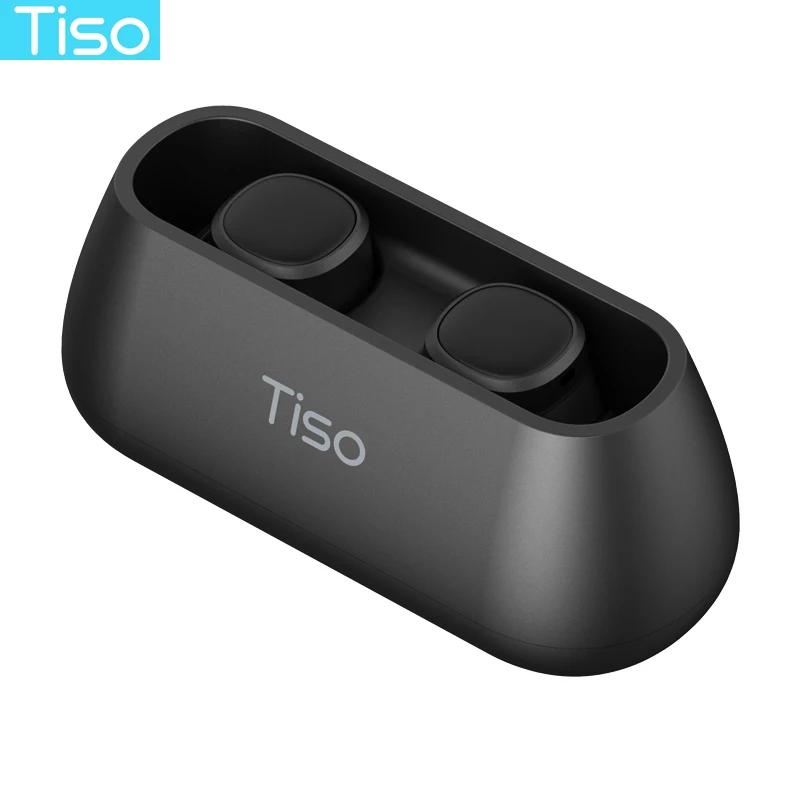 Tiso i4 TWS наушники 5,0 Bluetooth беспроводные наушники Магнитный дизайн встроенный двойной микрофон и 500 мАч Внешний аккумулятор зарядная коробка