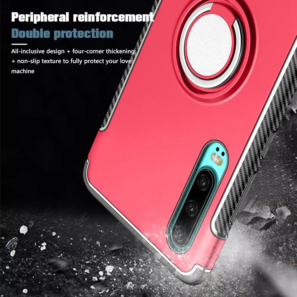 Роскошный чехол с 3D кольцом для Huawei P30 Pro Mate 20 Lite P20 Nova 4 3i 3 Honor 10 8X Max Capa |
