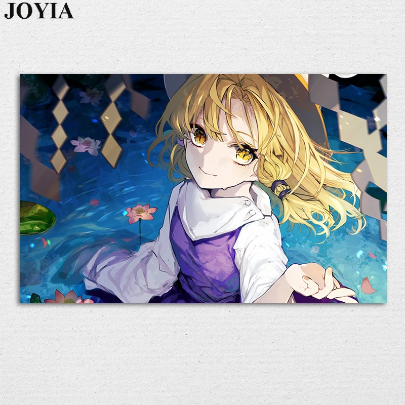 Moriya Suwako аниме постер Манга Девушка Touhou игра настенный Шелковый художественный