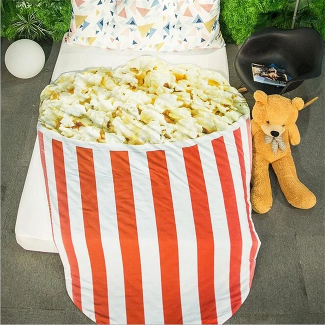 10 Popcorn Растительное и фруктовое яблоко арбуз нерегулярное летнее одеяло Полиэстер Кондиционер пледы одеяло для кровати/диван домашний декор - Цвет: 10 Popcorn
