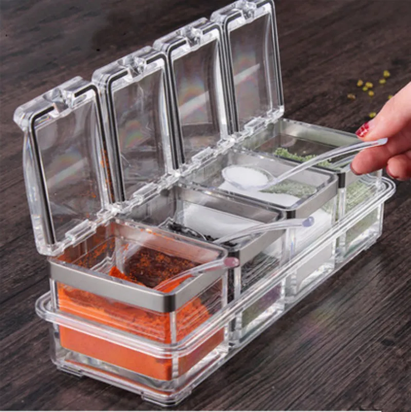 Высокое качество акрил Стекло набор для приправ творческий графинчик соус