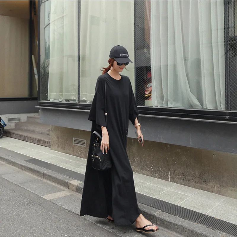 Новинка 2019 длинное повседневное Бандажное летнее женское платье больших