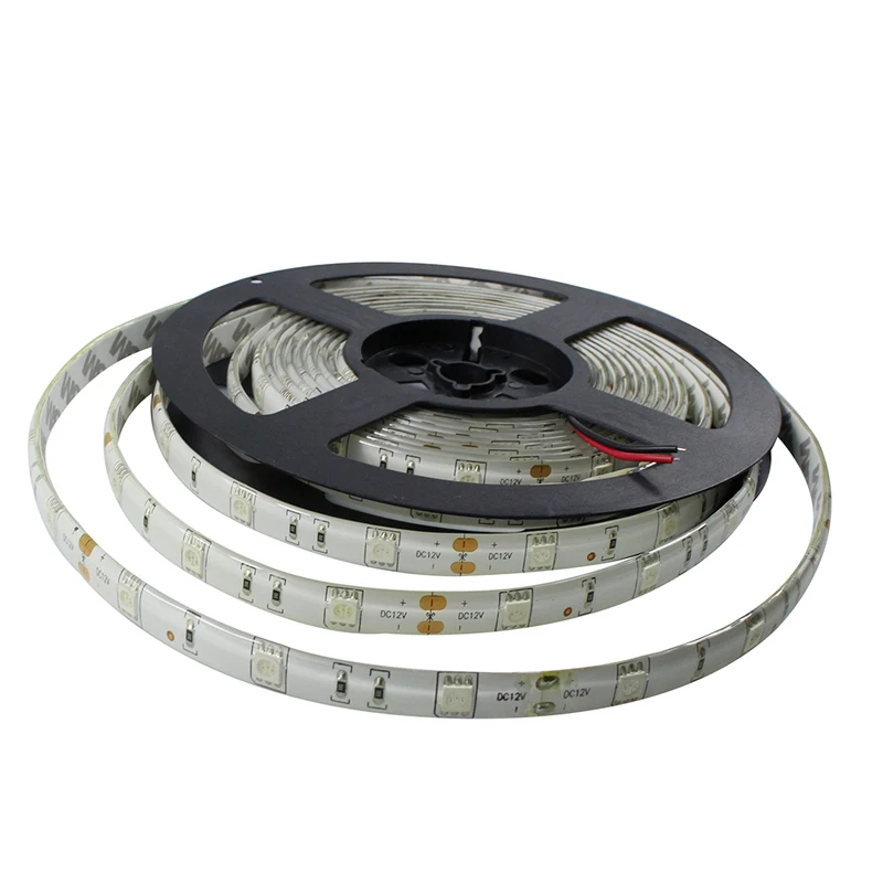 RGB Светодиодная лента 5050 150LED 5 м IP65 Водонепроницаемые гибкие огни DC12V лампада