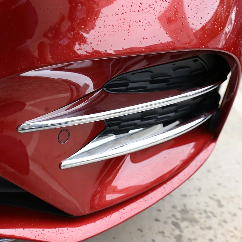 4 x ABS Хромированная Автомобильная передняя лампа декоративная полоска для Mercedes
