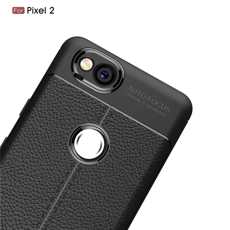 Для Google Pixel 2 2XL чехол для телефона кожаный тонкий защитный мягкий ТПУ задняя