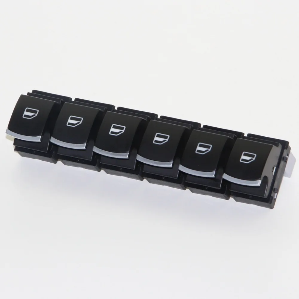 6 шт. OEM хромированный переключатель стеклоподъемника для Jetta Golf GTI MK5 MK6 Passat B6 3C Rabbit